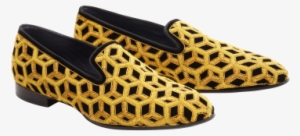 Gold Embroidered Slippers Gold Embroidered Slippers - Louis Leeman Men's Embroidered Velvet Slip-on Shoes