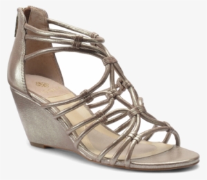 Diagonal View Of Isola Floral In Satin Gold