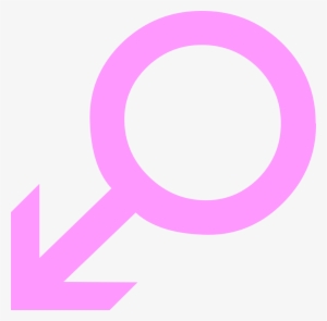 Open - Male Symbol Pink Png