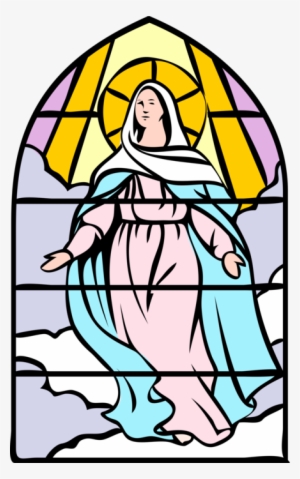 Vector Illustration Of Blessed Assumption Virgin Mary, - Assumption Clip Art