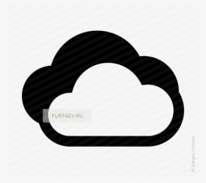 Vector Icon Of Two Clouds - Cloud