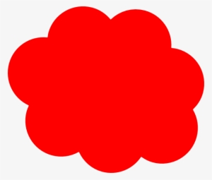 Clouds Clipart Red - Red Cloud Clipart Png