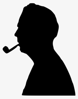 Open - Man Smoking Silhouette Png