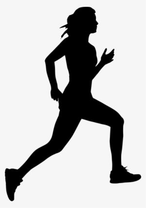 Silhouette, Human, Jogging, Marathon, Nws Icons, Person - Silhouette Of Female Jogger Transparent Background