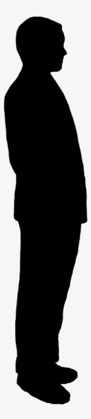 Sideway Silhouette Of Man - Person Standing Sideways Silhouette