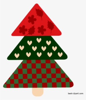 Coloful Christmas Tree With Beautiful Pattern Free - 聖誕樹 圖案