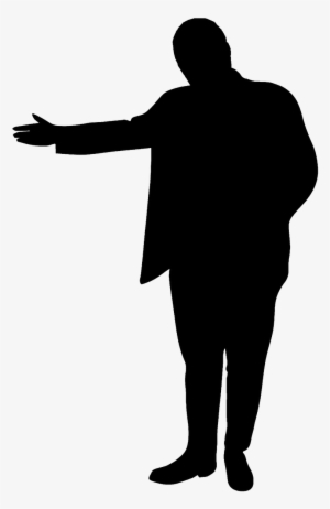 Silhouette Man Guiding - Welcome Silhouette Png