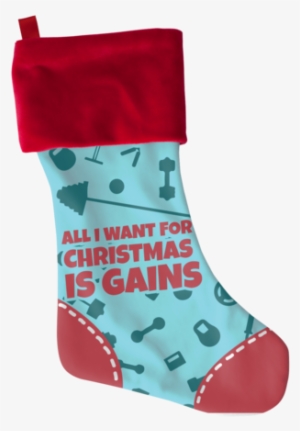 All I Want Gains - Christmas Stocking