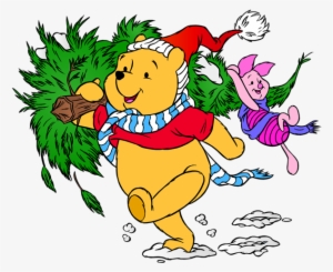 Winnie The Pooh And Piglet Christmas Png Clip Art Imageu200b - Winnie The Pooh And Piglet Christmas