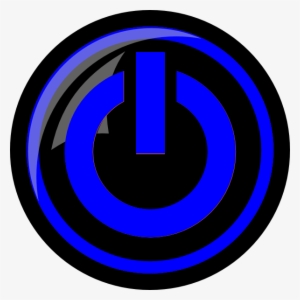 Blue Power Button Svg Clip Arts 600 X 600 Px