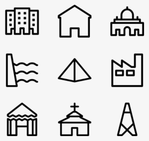 Poi Buildings Outline - Theater Icons