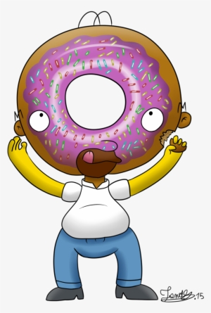 Svg Freeuse Library Donuts Head By Jonas D On Deviantart - Simpsons Donut