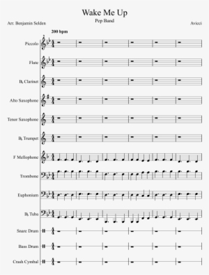 Wake Me Up Sheet Music Composed By Avicci 1 Of 9 Pages - Super Mario Bros Theme Song Sheet Music Alto Sax