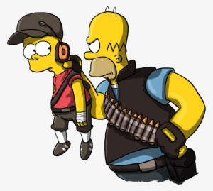 Team Fortress 2 Bart Simpson Maggie Simpson Homer Simpson - Simpsons Why You Little Meme