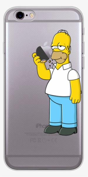Homer Simpson Eating Apple Phone Case - Homer Simpson