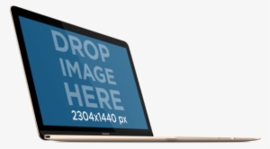 Angled Macbook Png Over Clear Background - Мокап Макбук Пнг