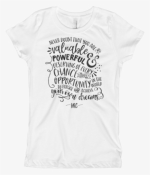 Hillary Clinton Quote B&w Design / Girls' T-shirt - T-shirt