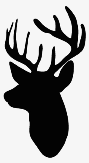 Deer Head Silhouette Png Vector Library - Deer Pants Decal