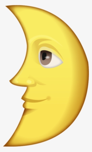 Download First Quarter Moon With Face Emoji Png - Last Quarter Moon With Face Emoji