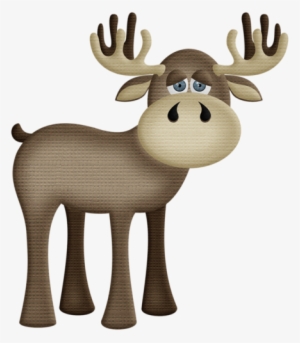 Aw Woodland Moose 2 Moose, Clip Art And Woodworking - Cute Moose Clip Art