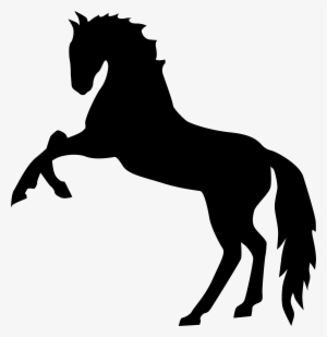 Standing Horse Silhouette Png Transparent Clip Art