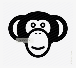 Banner Royalty Free Monkey Vector Icon Of - Vector Monkey