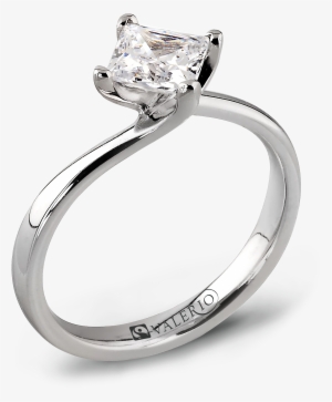 Princess Cut Canadian Diamond Engagement Ring Clip