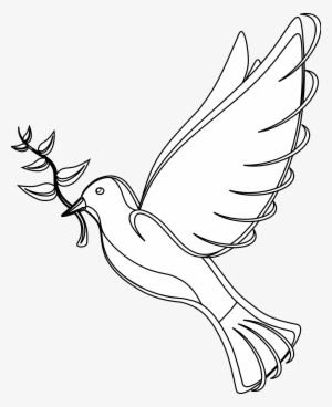 jean victor balin dove black white line art scalable - drawing on non violence