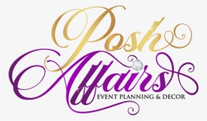 Posh Affairs Event Planning And Decor Logo - Calligraphy
