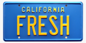 Fresh Prop Plate Movie Memorabilia From The Fresh Prince - Fresh License Plate