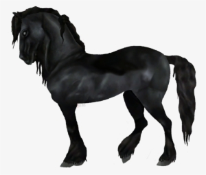 Transparent Horses Friesian - Star Stable Horse No Background