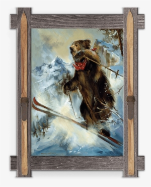 The Big Jump Framed Art - Ski Patrol Framed Wall Art
