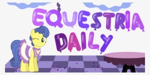 Punksweet, Balloon, Banner, Confetti, Equestria Daily, - Illustration