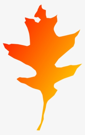 Oak Red Orange Leaf Clip Art - Clip Art