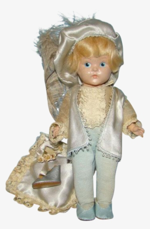 1949 Ginny Painted Eye Hp Prince Charming Doll Blue - Figurine
