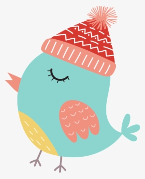 Red Hat Chick Christmas Cartoon Transparent - Christmas Day