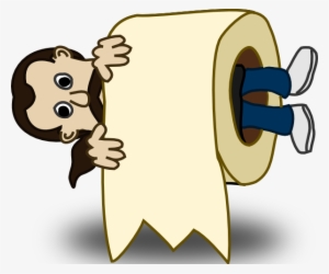 How To Set Use Man Toilet Paper Roll Clipart - Roll Clip Art