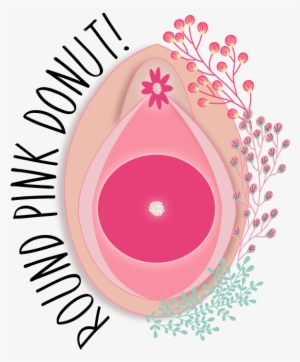 Round Pink Donut - Circle