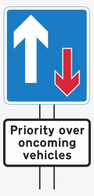 Priority Over Oncoming Vehicles Clip Art - Give Way Sign Uk