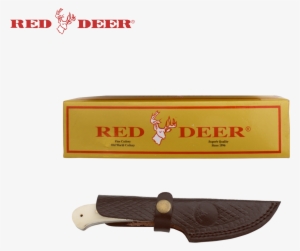 7 In Red Deer® Hunting Knife Real Bone Handle, , Panther