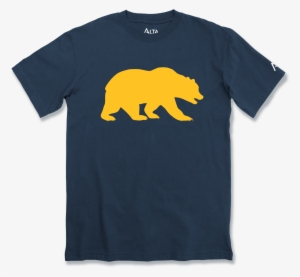 University Of California Berkeley Crew Fit Tee Walking - T Shirt Bear