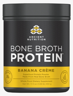 Ancient Nutrition Bone Broth Protein Banana Cream Tub-492 - Organic Bone Broth Protein Powder
