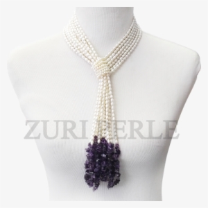 Handmade Unique White Pearl Jewelry, Made With White - Chain