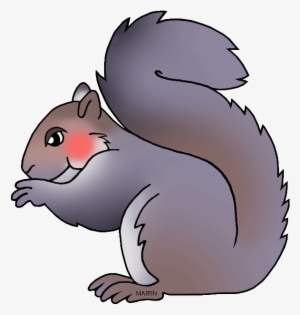 Gray Squirrel Clipart Graphic - Eastern Gray Squirrel Cartoon