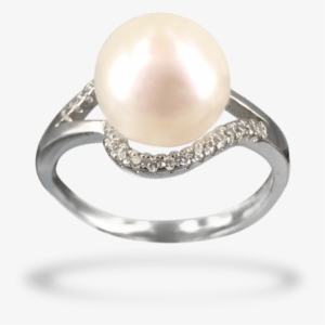 Bora Bora Collection Cumbia Diamond Encrusted White - Ring
