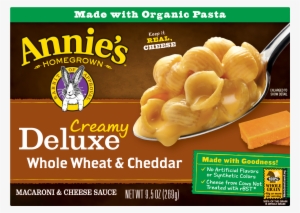 Annie's Whole Wheat & Cheddar Creamy Deluxe Macaroni - Annie's Whole Wheat Shells And Cheddar