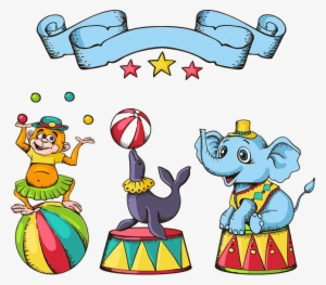 Circus Animals Png Transparent Image - Circus Cartoon Vector Png