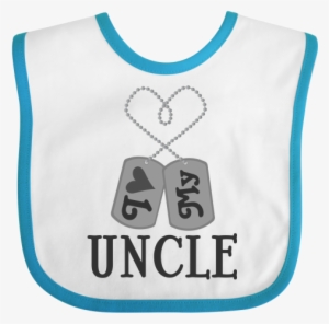 Military Dog Tags With I Love My Uncle For A Niece - Bib