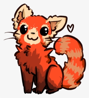Drawn Red Panda Transparent - Chibi Red Panda Gif