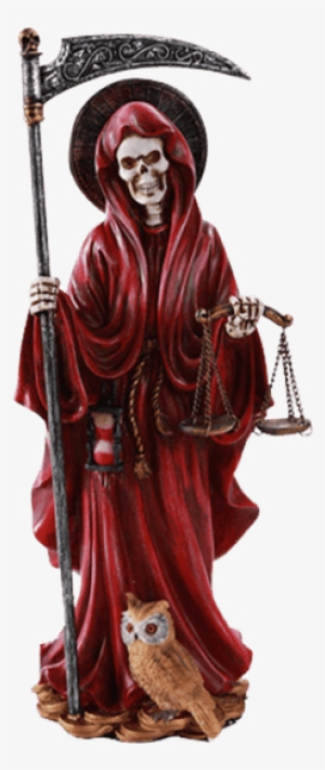 Red Santa Muerte Statue - Santa Muerte Statue